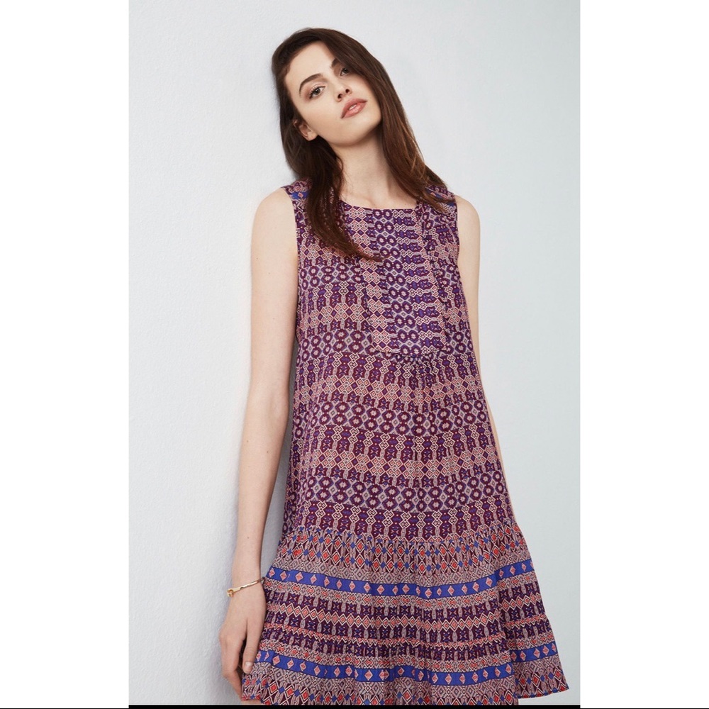 Bcbg Maxazria Yulissa Mosaic-Print Dress Shift XS - Picture 2 of 8